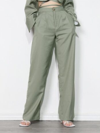 Summer Office Straight Wide Leg Pants Summer Thin High Waist Loose Casual Pants