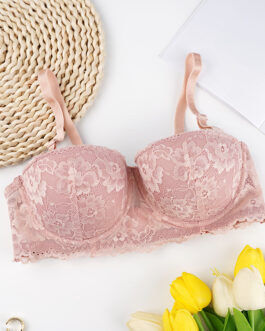 Popular Lace Bra Comfortable with Steel Ring Push up Adjustment Accessory Breast Push up Bra Thin Big Breast Small