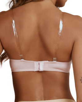 Wireless Bra Shoulder Strap Replaceable Two Rows Three Buckles Underwear Push up Small Size Use