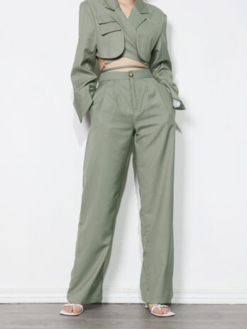 Summer Office Straight Wide Leg Pants Summer Thin High Waist Loose Casual Pants
