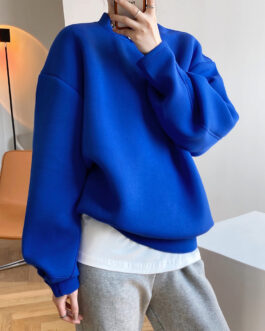 Fashionable Memory Cotton Sweater Women Spring Autumn Thin Design Loose Idle Air Layer Top