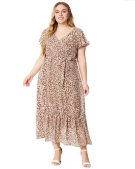 Plus Size Summer Women Clothes V-neck Dress