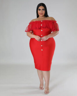Plus Size Women Clothes Summer Shawl Dress