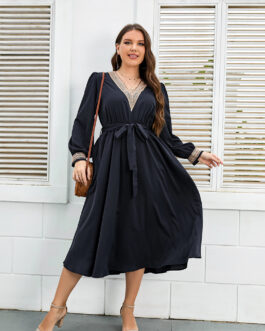 Plus Size Women Dress Best-Selling Loose Maxi Dress