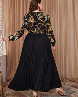 Products Color Matching Plus Size Women Dress plus Size
