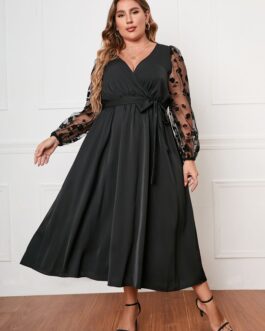 Plus Size Long Sleeve Loose Women Clothing Dress