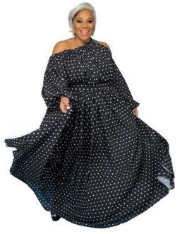 Plus Size Women Clothing  Printed Loose  Dress One Shoulder Strap Sexy Large Swing Dress