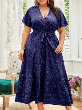 Plus Size Waist Tight Pullover Office Maxi Dress Middle East Women Dress