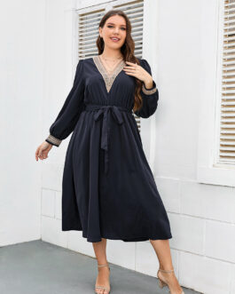 Plus Size Women Dress Best-Selling Loose Maxi Dress