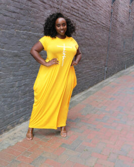 Plus Size Women Clothing Internet Celebrity Type Classic Printing Dress