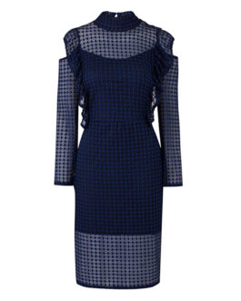 Plus Size Women Clothes Lace Slim Fit Patchwork Sheath Dress