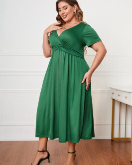 Plus Size Women Dress Loose Maxi Dress